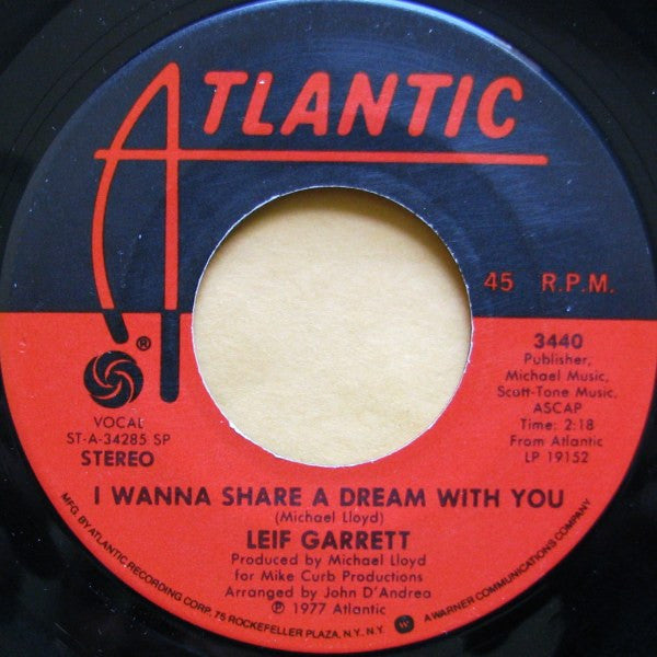 Leif Garrett : Runaround Sue / I Wanna Share A Dream With You (7", Single, Spe)