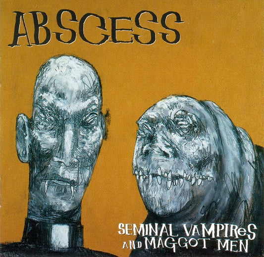 Abscess (2) : Seminal Vampires And Maggot Men (LP, Album, Ltd, Yel)