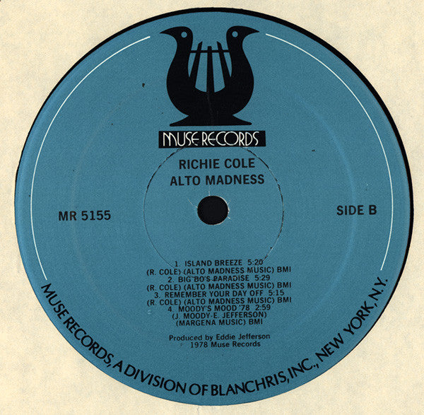 Richie Cole : Alto Madness (LP, Album, PRC)