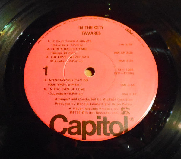 Tavares : In The City (LP, Album, Jac)