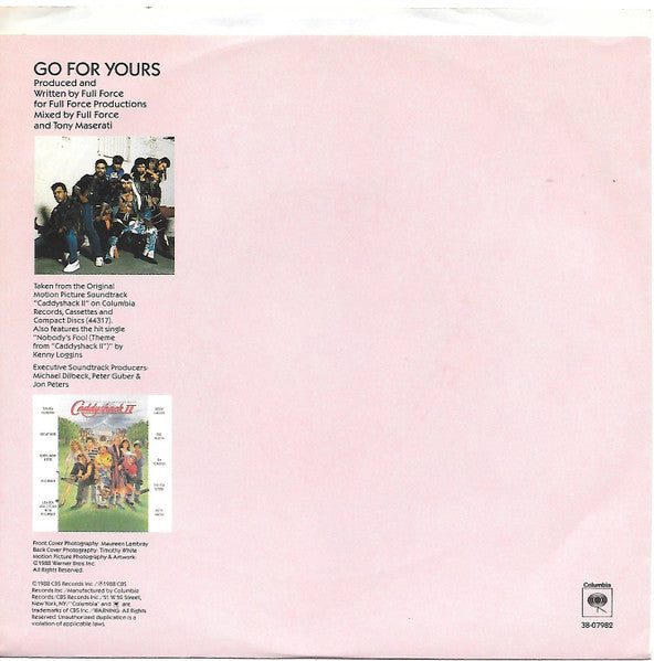 Lisa Lisa & Cult Jam With Full Force : Go For Yours (7", Styrene)
