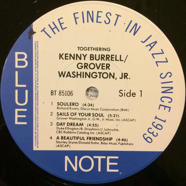 Kenny Burrell, Grover Washington Jr.* : Togethering (LP, Album)