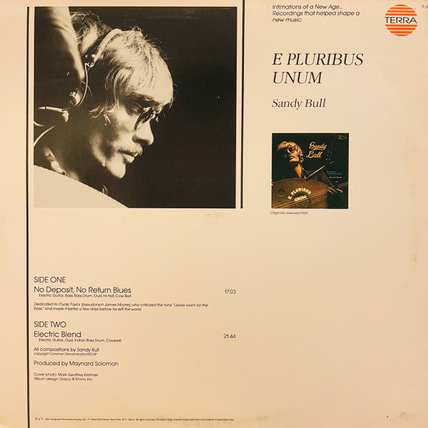 Sandy Bull : E Pluribus Unum (LP, Album, RE)