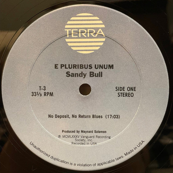 Sandy Bull : E Pluribus Unum (LP, Album, RE)
