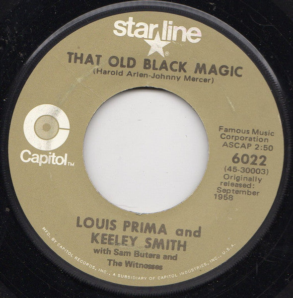 Keeley Smith* / Louis Prima And Keeley Smith* : I Wish You Love / That Old Black Magic (7")