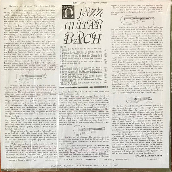 Andre Benichou And His Well Tempered Three* : Jazz Guitar Bach (LP, RP)