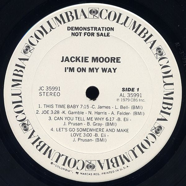 Jackie Moore : I'm On My Way (LP, Album, Promo)