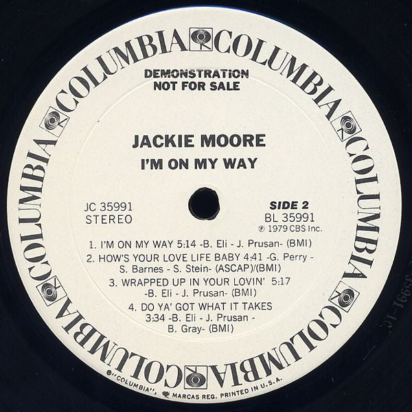 Jackie Moore : I'm On My Way (LP, Album, Promo)