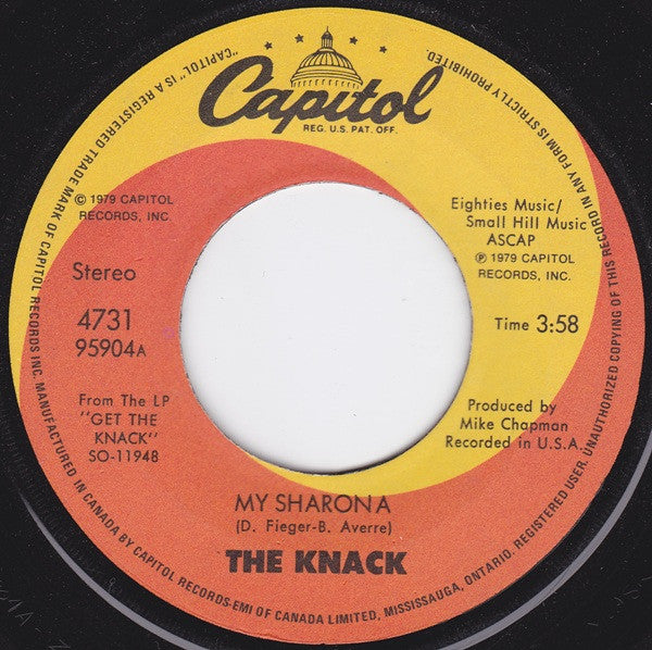 The Knack (3) : My Sharona / Let Me Out (7", Single)
