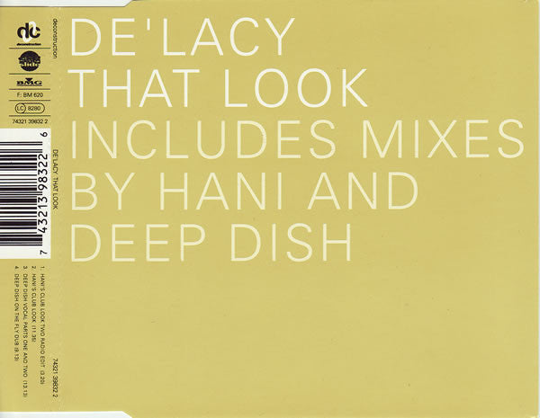 De'Lacy : That Look (CD, Single)