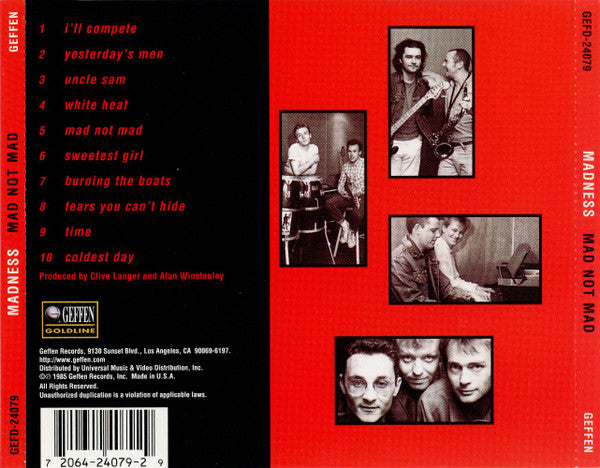 Madness : Mad Not Mad (CD, Album)