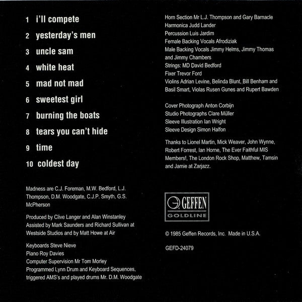 Madness : Mad Not Mad (CD, Album)