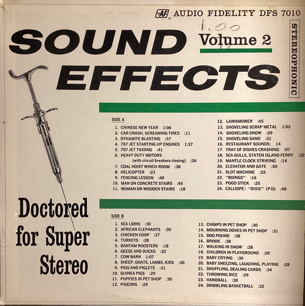No Artist : Sound Effects Volume 2 (LP)