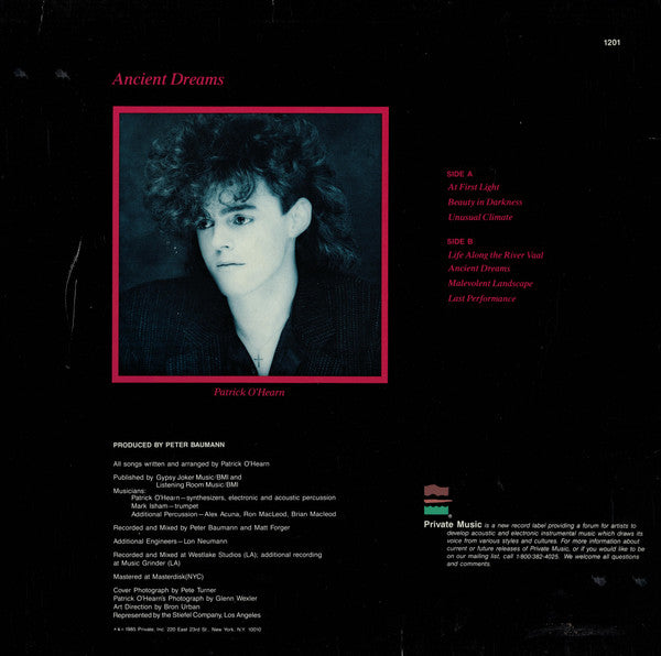 Patrick O'Hearn : Ancient Dreams (LP, Album)