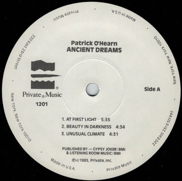 Patrick O'Hearn : Ancient Dreams (LP, Album)