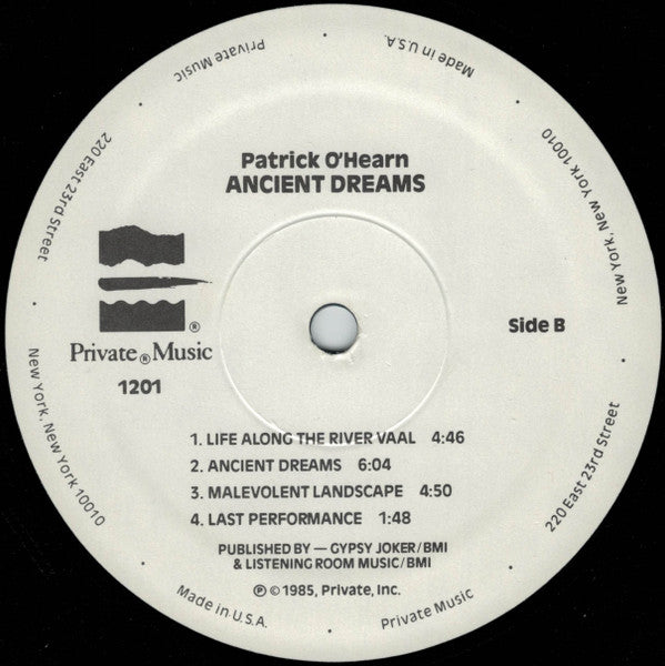 Patrick O'Hearn : Ancient Dreams (LP, Album)