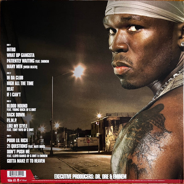 50 Cent : Get Rich Or Die Tryin' (2xLP, Album, RE)