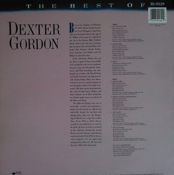 Dexter Gordon : The Best Of Dexter Gordon (LP, Comp)