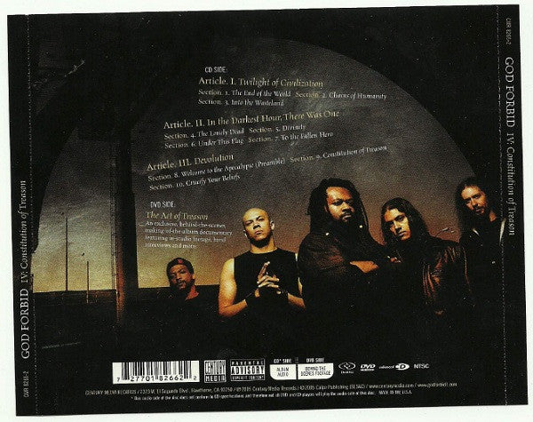 God Forbid : IV: Constitution Of Treason (Hybrid, DualDisc, Album, Enh)
