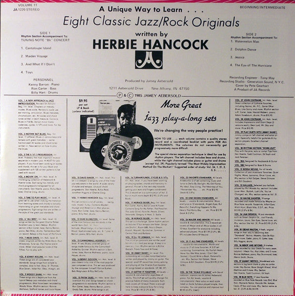 Jamey Aebersold : Herbie Hancock - Eight Classic Jazz/Rock Originals (LP, Album, RE)