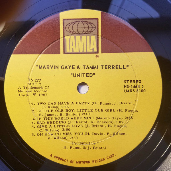 Marvin Gaye & Tammi Terrell : United (LP, Album, RP, Roc)