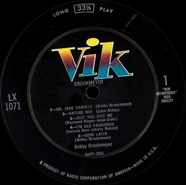 Bobby Brookmeyer* : Brookmeyer (LP, Album)