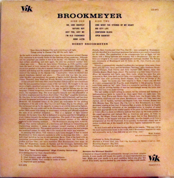 Bobby Brookmeyer* : Brookmeyer (LP, Album)