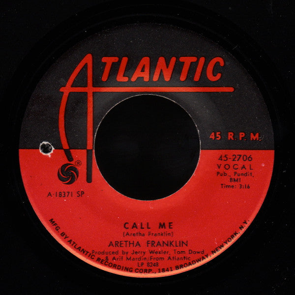 Aretha Franklin : Son Of A Preacher Man / Call Me (7", SP)
