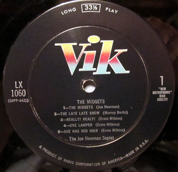The Joe Newman Septet : The Midgets (LP, Album, Mono)