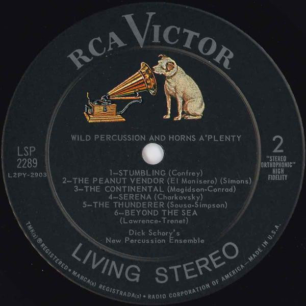 Dick Schory's New Percussion Ensemble* : Wild Percussion And Horns A'Plenty (LP, Album)