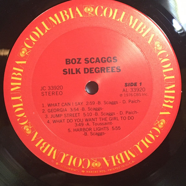 Boz Scaggs : Silk Degrees (LP, Album, RE, RP, Pit)