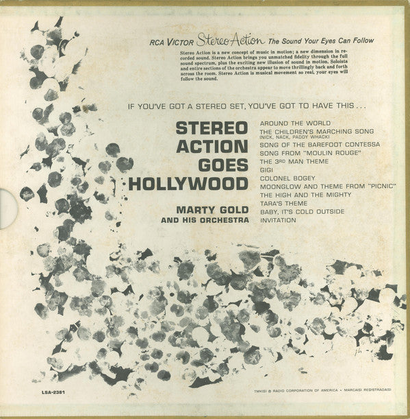 Marty Gold And His Orchestra : Stereo Action Goes Hollywood (LP, Album)