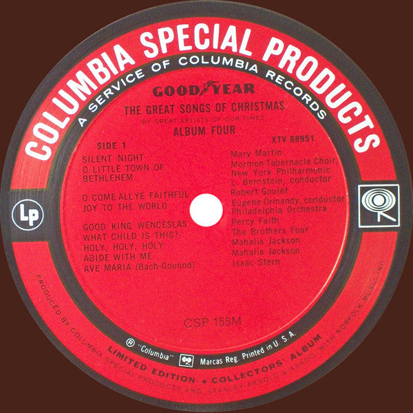 Various : Great Songs Of Christmas (By The Great Artists Of Our Time) Album Four (LP, Album, Comp, Mono, Ltd)