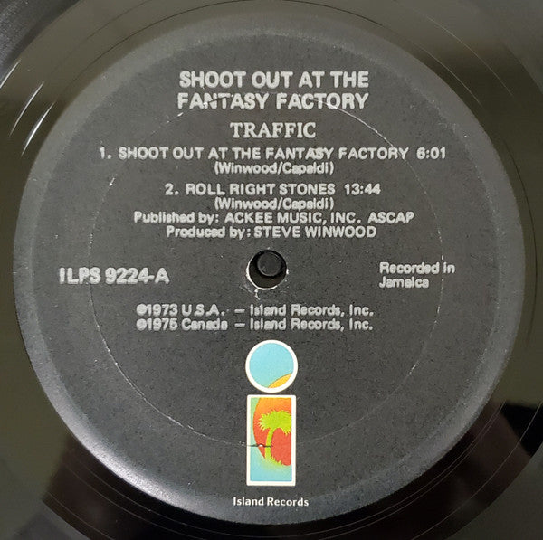 Traffic : Shoot Out At The Fantasy Factory (LP, Album, Bla)