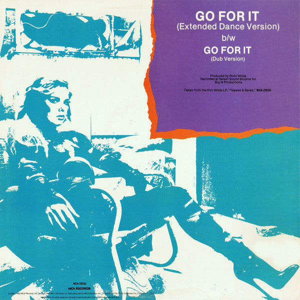 Kim Wilde : Go For It (12", Single)