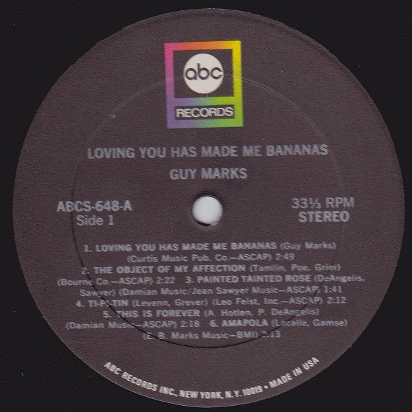Guy Marks : Loving You Has Made Me Bananas (LP, Album)