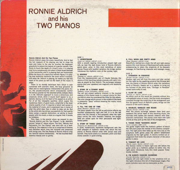 Ronnie Aldrich And His Two Pianos* : Ronnie Aldrich And His Two Pianos (LP, Album)