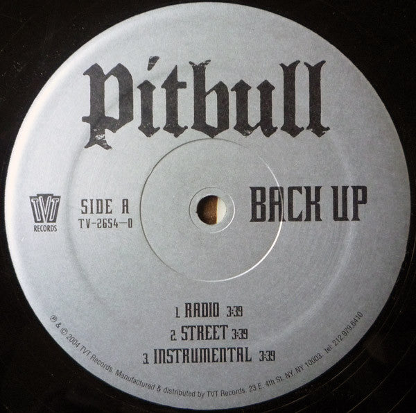 Pitbull : Back Up / Dammit Man (12")