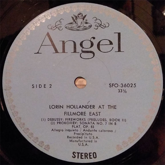 Lorin Hollander : Lorin Hollander At The Fillmore East (LP)