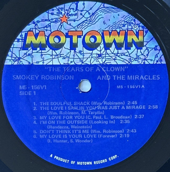Smokey Robinson & The Miracles* : The Tears Of A Clown (LP, Album, RE)