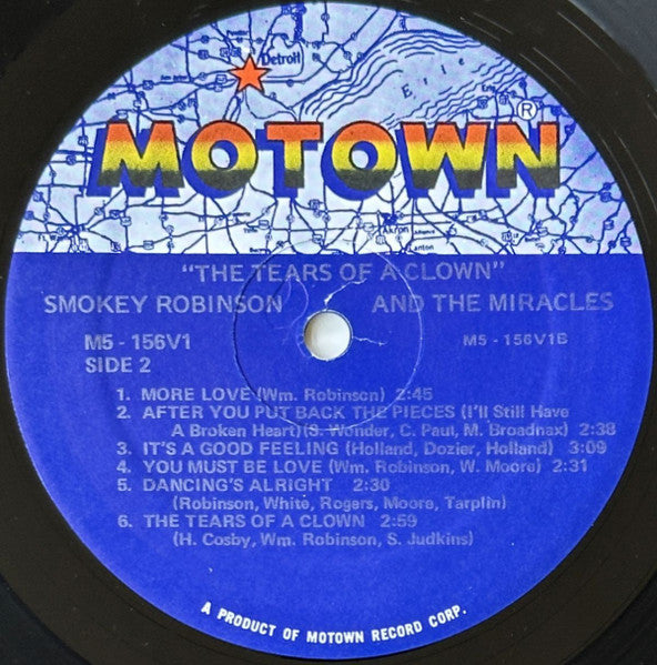 Smokey Robinson & The Miracles* : The Tears Of A Clown (LP, Album, RE)
