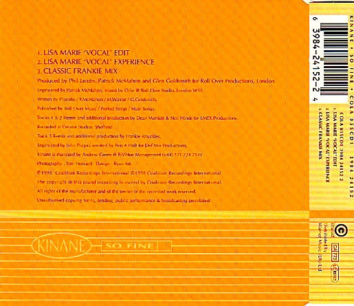 Kinane : So Fine (CD, Single, CD1)