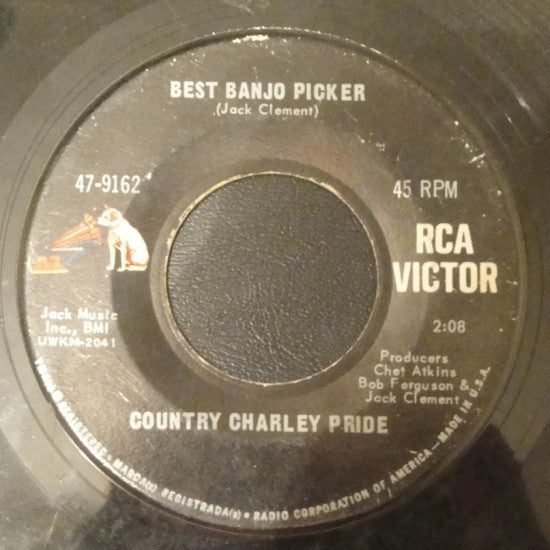 Country Charley Pride* : I Know One / Best Banjo Picker (7", Single, Ind)