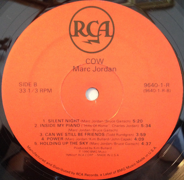 Marc Jordan : Cow (LP, Album)