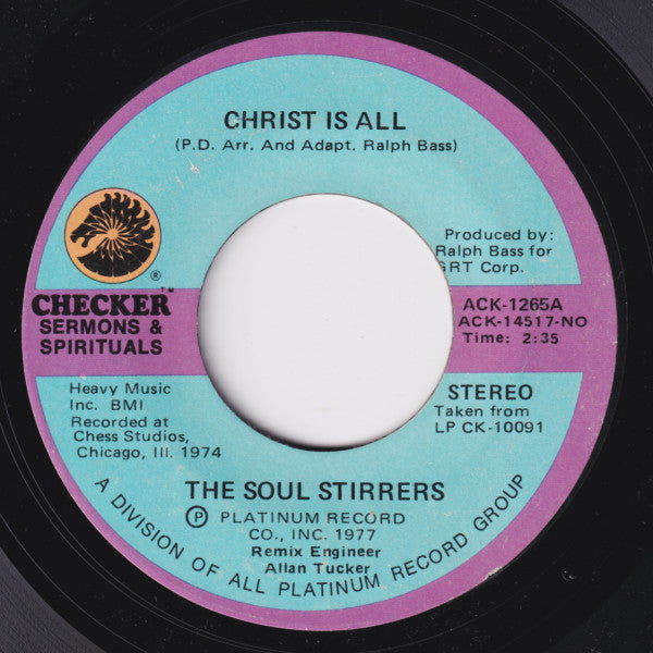 The Soul Stirrers : Christ Is All (7")