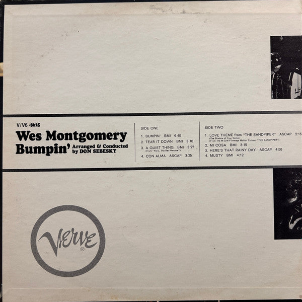 Wes Montgomery : Bumpin' (LP, Album, RP, Gat)