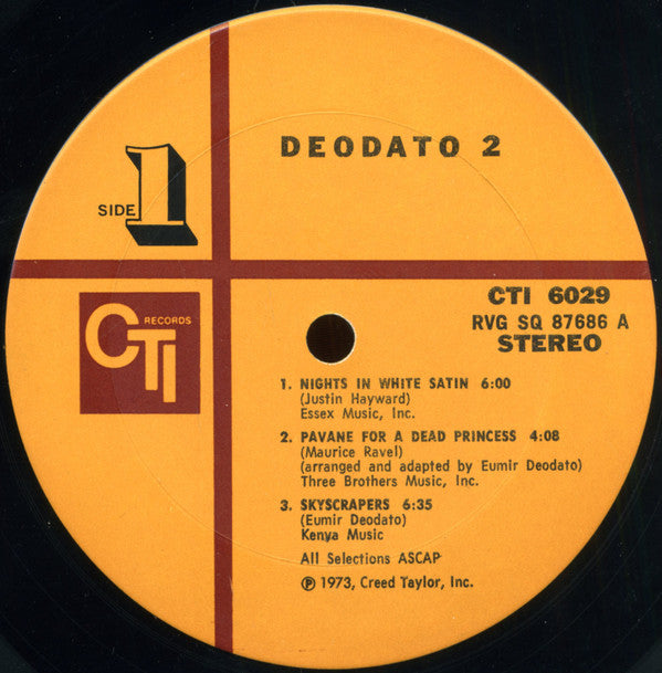 Deodato* : Deodato 2 (LP, Album, Sid)