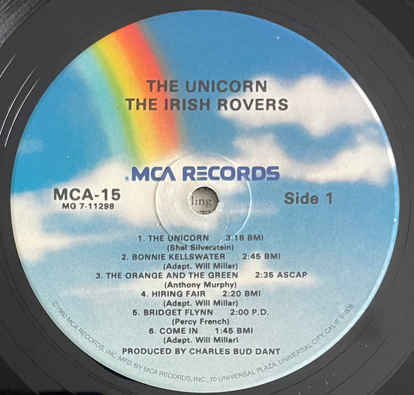 The Irish Rovers : The Unicorn (LP, Album, RE, Pin)
