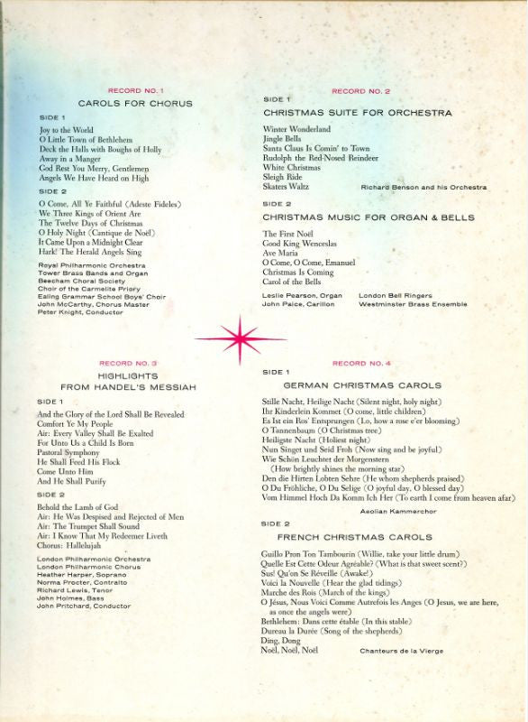 Various : Joyous Music For Christmas Time (4xLP + Box, Comp)