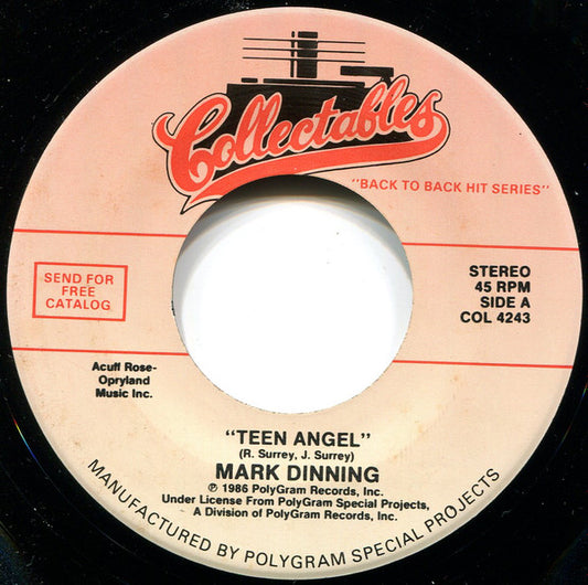 Mark Dinning / Ray Peterson : Teen Angel / Corinne Corinna (7", Single, RE)